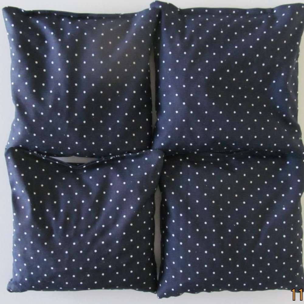Cornhole Bags-Set of 4-6" by 6" -Handcrafted